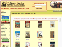 Tablet Screenshot of caliverbooks.com